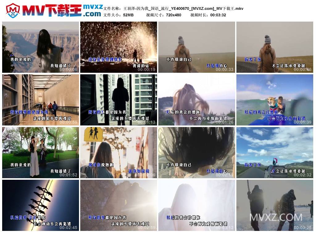 王羽泽-因为我_国语_流行_YE400670
